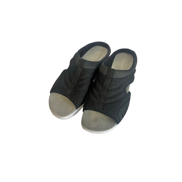 Easy Spirit Traciee Slide Sandals 8 Narrow (N, AA) Black - Picture 1 of 11